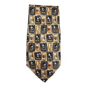 Disney‎ World Mickey Mouse Necktie 100% Silk Hand Made Men's Neck Tie